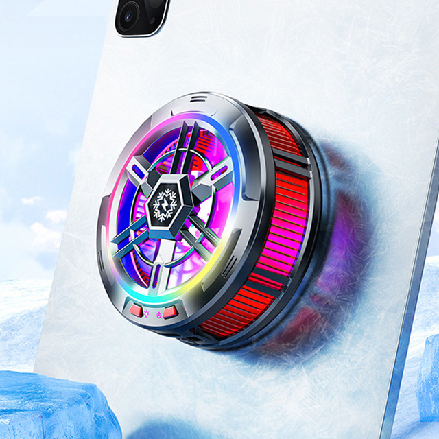 Portable X100 Mobile Phone Radiator RGB Light Magnetic Clip Dual-purpose Game Live Gaming Cooler