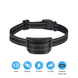 Collier anti-aboiement électrique Petmartop avec vibration pour l'entraînement des chiens, couleurs bleu, noir, rouge, en matériau ABS - Product Image 5