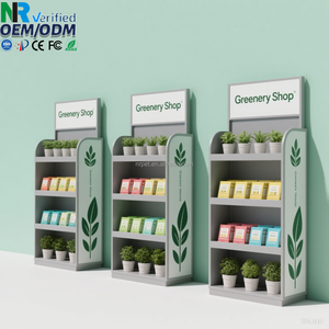 Bán buôn biểu tượng tùy chỉnh sản phẩm hiển thị giá giấy hiển thị Kệ sóng móc PVC hiển thị các tông đứng - Product Image 2