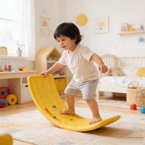 Tabla <span class=keywords><strong>de</strong></span> Equilibrio con 2 Pelotas Pequeñas en 4 Colores para Ejercitar la Capacidad <span class=keywords><strong>de</strong></span> Equilibrio, Juguetes Educativos para Niños - Product Image 1