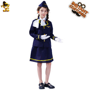 Uniforme de <span class=keywords><strong>azafata</strong></span> para chica, <span class=keywords><strong>disfraz</strong></span> - Product Image 4