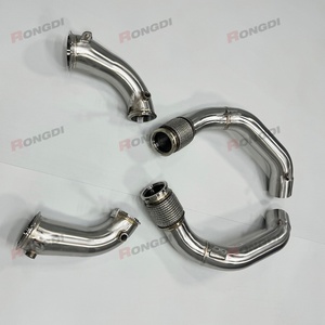 Custom Made Sports Car Stainless Steel Exhaust Pipe Straight Downpipe for BMW M5 F90 S63 4.4T One-piece Molding - Product Image 3