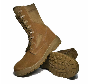 Bottes tactiques en daim imperméables et antidérapantes TSB21-1 DMS Coffee Dark Brown Coyote, légères, pour le désert et la jungle - Product Image 2