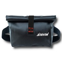 Sac de taille noir pour moto Sac de taille imperméable à l'eau pour motocross Sac de nuit réfléchissant pour moto Léger