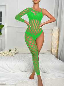 Grote Gat Visnet Jumpsuit Uitgehold Sexy Stripper 'S Wear Diy Danser 'S Performance Kostuum - Product Image 3