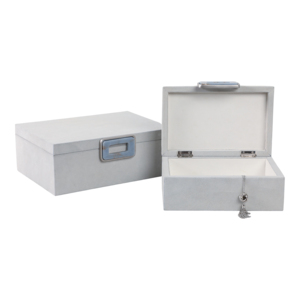 Scatole Decorative in Camoscio con Coperchio, Organizzatore Moderno per Casa, Ufficio e Soggiorno - Product Image 2