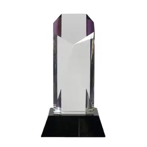 Adl coberto de cristal de vidro troféus alças logotipo personalizado e palavras com base preta de alta qualidade troféu