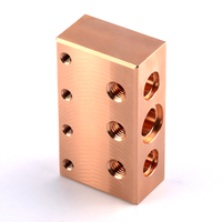 Collecteur de vanne sandwich compact en aluminium 6082 anodisé or 315 Bar CETOP RP121H Collecteur hydraulique