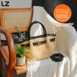 Borsa a Spalla in Paglia LZ OEM ODM, Borsa Estiva da Spiaggia per Donne, Borsa Hobo Intrecciata in Rafia, Borsetta Bohémien Trendy - Product Image 6