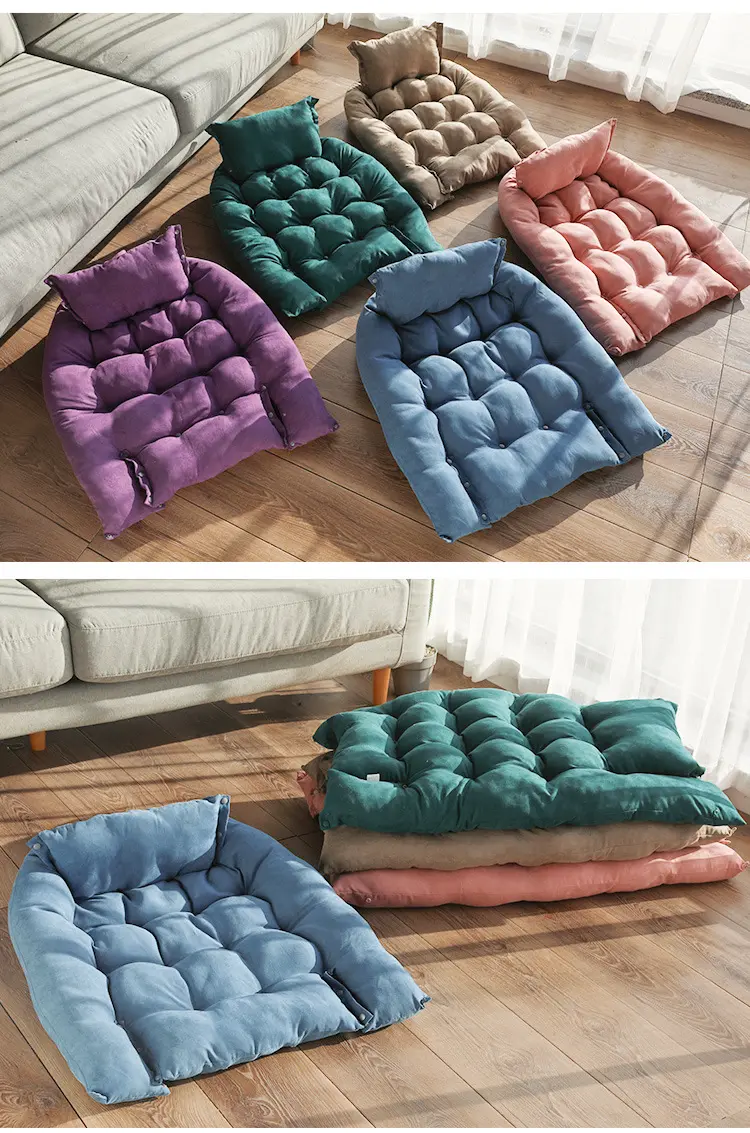 Fabricante al por mayor cama plegable suave para perros con almohada funcional