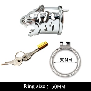 Candado de Jaula de Acero Inoxidable 304 con Extensión de Cabeza de Tigre FRRK-37, Juego para Adultos, Candado Masculino - Product Image 4