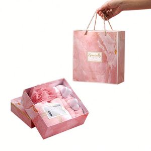Coffret Cadeau 3 Pièces Luxe Personnalisé pour Femme : Bandeau en Coton à Motif Bois de Cerf et Serviette – Collection Promotionnelle Fête des Mères 2026 - Product Image 3