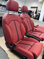 Sièges électriques personnalisés YLC pour Audi, design en cuir rouge matelassé, confort élevé, sièges de voiture réglables
