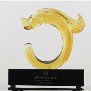 2019 FMdz0021 104*49*152mm <span class=keywords><strong>0</strong></span>,8 kg Base de cristal ámbar dragón chino de arte para la decoración de la casa - Product Image 4
