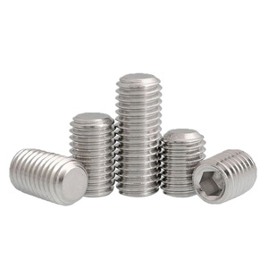 Wanqian Fasteners Headless Set Screw M4 M12 Hex Socket Metric 201 Stainless Steel Plain Finish - Product Image 1