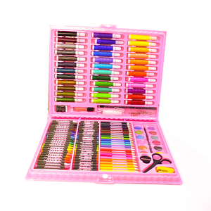 Ensemble de dessin et d'artisanat créatif de 150 pièces uniques, best-seller, avec des marqueurs aquarelle, des crayons et des crayons de cire pour enfants - Product Image 2