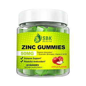 Gummies au zinc OEM ODM avec vitamine C et vitamine D3, soutien immunitaire, puissant antioxydant, peau éclatante, complément vitaminique - Product Image 1