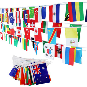 Pas cher 14*21cm <span class=keywords><strong>2022</strong></span> Fans <span class=keywords><strong>De</strong></span> Football 32 Équipe National Drapeau Étanche Monde Bunting String Drapeau pour Décoration Suspendue - Product Image 6