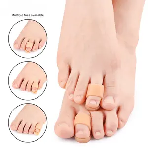 Protège-orteils en gel de <span class=keywords><strong>silicone</strong></span> antidérapant pour hallux valgus, aligneur d'orteils, coussinet d'amortissement, soulagement de la friction pour la marche et la course quotidiennes - Product Image 2