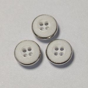 Bouton-pression personnalisé à 4 trous avec logo, 10 mm, 12 mm, en laiton, rond, à dos plat, plaqué, lavable à sec pour chemises - Product Image 6