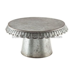 Natural galvanized cake stand for wedding and birthday parties in high quality metal use Cake Tool Metal Cake Stand - Product Image 3