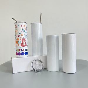 Almacén de EE. UU. Sublimación en blanco de 20oz Borde absolutamente plano Borde recto Delgado en ángulo recto para transferencia de sublimación blanca - Product Image 4