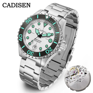 Nuevo reloj mecánico <span class=keywords><strong>CADISEN</strong></span> de 40MM para hombre, reloj con cristal de zafiro MIYOTA 8215, relojes automáticos, reloj luminoso resistente al agua de 10ATM para hombre - Product Image 2
