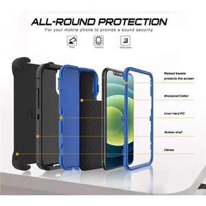 Funda Antigolpes CHAOYIDIAN para <span class=keywords><strong>iPhone</strong></span> 16 15 <span class=keywords><strong>14</strong></span> <span class=keywords><strong>13</strong></span> 12 11 ProMax Plus, Grado Resistente, Delgada, <span class=keywords><strong>de</strong></span> Silicona, Cubierta Protectora <span class=keywords><strong>de</strong></span> TPU Suave, Paquete <span class=keywords><strong>de</strong></span> 2 - Product Image 4