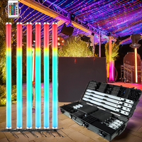 Tubo de Píxeles LED Inalámbrico con Batería, 360 Grados RGBWA 5 en 1, Control por APP y DMX, 32 Píxeles, 1750K-10000K, Directo de Fábrica OEM