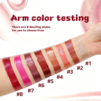 En stock – Vente en gros – Gloss à lèvres végétalien ultra-brillant – Maquillage longue tenue hydratant – Gloss liquide minéral brillant – Marque privée