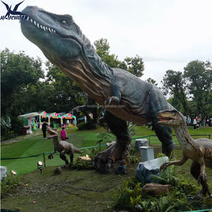 نموذج ديناصور كبير متحرك تي ريكس-12 متر بالحجم الطبيعي تمثال حديقة جوراسيك للبيع - Product Image 3