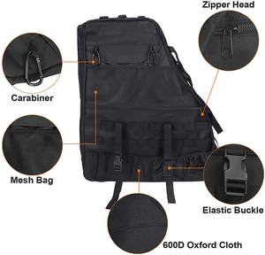 Portautensili per borse da sella per auto portautensili <span class=keywords><strong>Roll</strong></span> Bar Storage Bag Organizer gabbia da carico per <span class=keywords><strong>Jeep</strong></span> Wrangler - Product Image 3