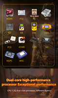 Console de jeu portable IHOMELIFE SF3000, rétro arcade, écran HD IPS de 4,5 pouces, mémoire 64 Go, Wi-Fi, Android, batterie 3000 mAh, jeux