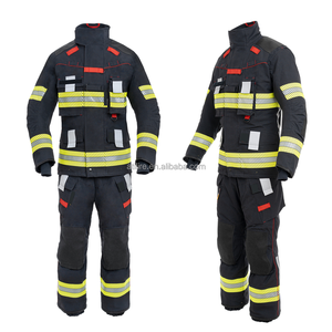 Combinaison de <span class=keywords><strong>pompier</strong></span> EN469, uniforme de <span class=keywords><strong>pompier</strong></span> structurel, équipement de protection ignifuge NOMEX Aramid, tenue de protection ignifuge, veste - Product Image 2