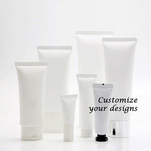 Custom Sample 5ml 15 10 ml 50ml Jar Oval Empty Clear Matte Cosmetic Sunscreen Squeeze Plastics Lipgloss Packing Tubes With Cap