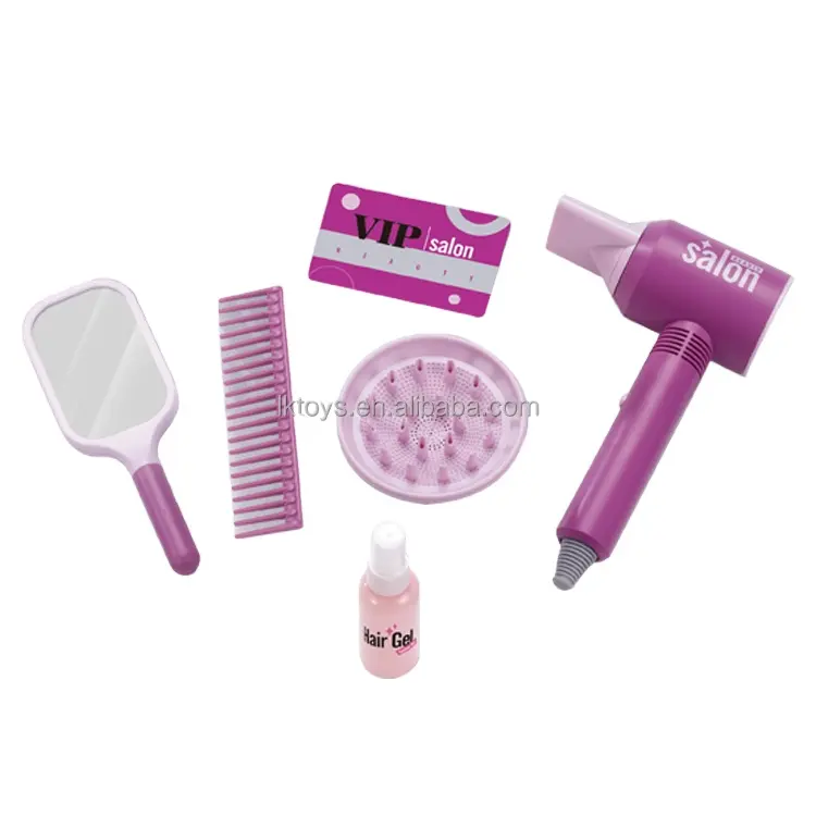Friseursalon-Spielzeug für Mädchen Schönheitssalon-Set mit Pretend-Play Haarstilisten-Spielzeugset mit Barbier-Schürze und Styling-Zubehör