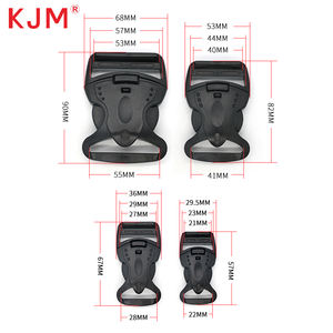 Custom <span class=keywords><strong>Logo</strong></span> 1 Inch Pom Zwart Heavy Duty Plastic Gerecycled Gebogen Zijsluiting Voor Waterdichte Tactische Rugzak Nylon Band - Product Image 3