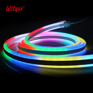 Bande lumineuse <span class=keywords><strong>LED</strong></span> RGB 5050 à pixels SPI WS2811 personnalisée 11x24mm, <span class=keywords><strong>double</strong></span> face, étanche, néon, DC24V, garantie 10 ans pour la maison et l'hôtel - Product Image 2