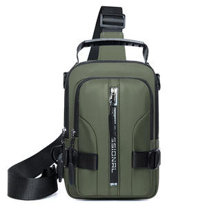 Turdos Sionar Men's Chest <b>Bag</b> <b>Large</b> Capacity Lightweight <b>Crossbody</b> <b>Bag</b> For Everyday Use Spring 2025 Solid Color Design - Product Image 2