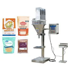 Kommerzielle halbautomatische Sesammilch-Chili-Kaffee-Nudeln-Gewürz-Pulver-Verpackungsmaschine 5 kg