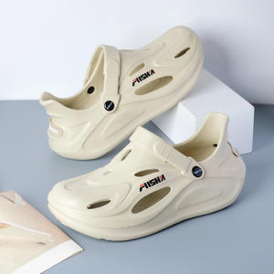 Sabots AISHI pour hommes en EVA, chaussures de randonnée aquatique antidérapantes à bout fermé, sandales aquatiques pour adultes, gris, noir, kaki, blanc - Product Image 1