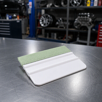 Raclette en vinyle bleu à prix d'usine 7,3*10CM, raclette souple en plastique et feutre pour impression de film de transfert sur écran de voiture