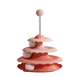 Giocattolo Interattivo per Gatti a Tre Palle e Tre Livelli, Girevole, Anti-Noia, con Bastoncino Divertente, Bestseller Transfrontaliero - Product Image 2