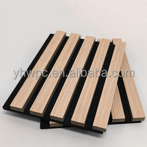 Panel Acústico de Listones de Madera con Revestimiento de Fieltro PET, Insonorización Moderna para Cine en Casa y Sala de Estar, Reducción de Ruido del 90%, Ecológico para Estudio - Product Image 3