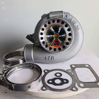 Roue de turbine en aluminium usiné de 2e génération avec palier de roulement, Turbo GT35, bride T3, A/R .63, collier V-band