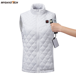 Maydays เสื้อกั๊กกันลมสีทึบซักได้มีไฟ USB สำหรับฤดูหนาวกลางแจ้งเล่นสกี - Product Image 1