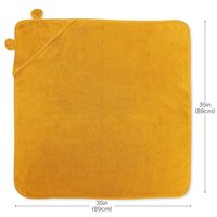 Hooded Baby Bath Poncho Towel 100% Cotton Woven Soft for Newborns & Toddlers Bathroom Use