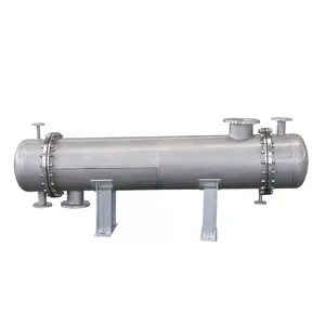 Intercambiadores de calor de carcasa y tubo de condensador de acero inoxidable para vapor de refrigeración
