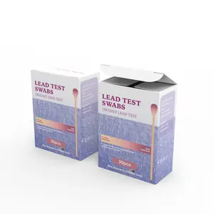 Nouveau produit cinq étoiles vente à chaud kit de test rapide de plomb pour eau potable kit de test de plomb 30 écouvillons de test de plomb