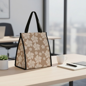 Sacs à lunch réutilisables écologiques avec fermeture Velcro, petits, étanches, isothermes, pour la préparation des repas, impression personnalisée, sac isotherme en nylon pour le travail - Product Image 3